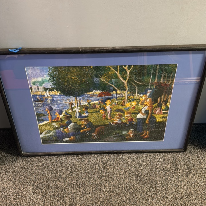Simpson puzzle framed